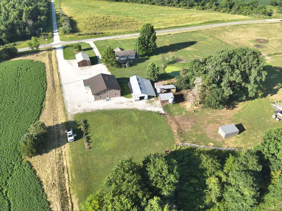 Custom Shouse + Bonus Home on 14 Acres – Mini-Farm Setup Ready for Livestock!